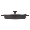 MasterPan Non-Stick Stovetop Oven Grill Pan with Heat-in Steam-Out Lid,