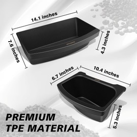 BestEvMod For 2026+ Model Y Juniper Refresh 3PCS Storage Bundle Trash Can Backseat Storage Box Garbage Rear Bin Can Anti-Slip Rear Center Console Organizer *1 + Under Seat Organizer Box*2
