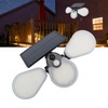 Solar Garden Lights Professional Waterproof 3 Heads Rotation High Power