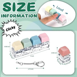 6-Pack Keyboard Fidgets: Adult Stress Relief & Time-Passing Toys - Style:  Style A