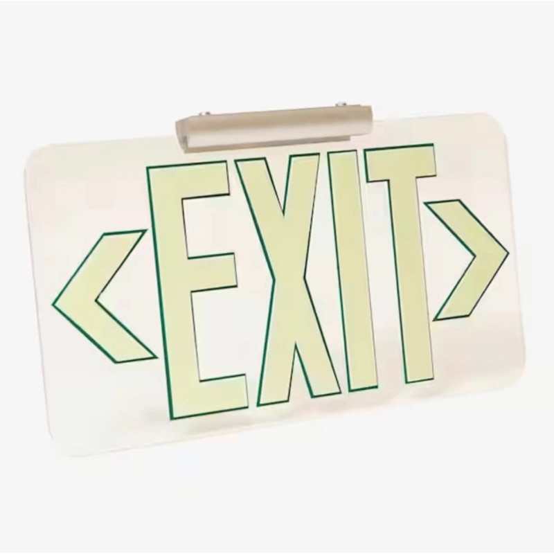 LUMAWARE Mirror Lucite 50’ Visibility Emergency Exit Sign LED