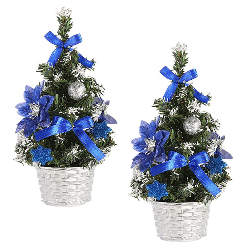 Mini Christmas Tree Artificial Small Xmas Tree Tabletop Desk Decorations