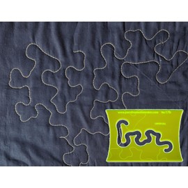 Parrs Coverall & Meander Free Motion Quilting Ruler for Domestic Machines