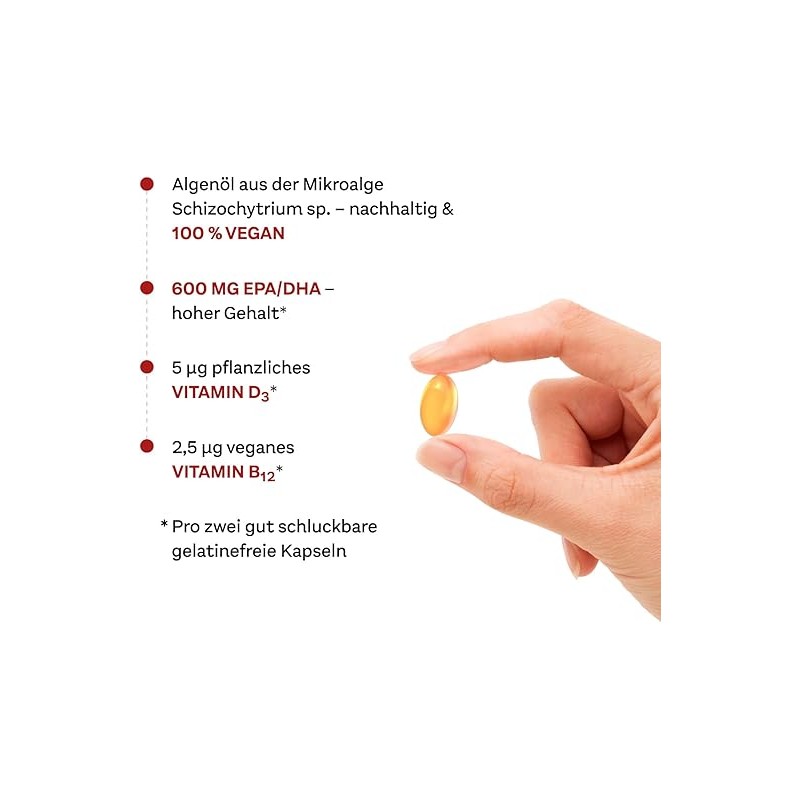 Doppelherz System Omega-3 Plant - Algae Oil - Vitamin D