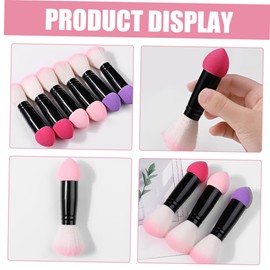 WOONEKY 3pcs Efficient Double Sided Makeup Brush Blush and Powder Brush Women Makeup Blush Powder Contour Blending Travel-friendly