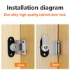 Qrity 1 Pcs Cabinet Lock, Mailbox Lock for Single Doors,