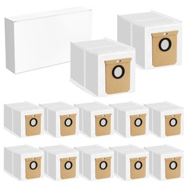12 Pack 2.5L Large Dust Bags for Eufy L50/L60 SES Robot Vacuum Cleaner Self-Emptying Dock,Replacement Dust Bag for eufy L50/L60 SES robot vacuum dust bags.