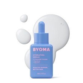 BYOMA Suero hidratante – Suero facial hidratante con escualano, glicerina y ceramidas – Hidratante para una piel brillante y húmeda – 1.01 onzas líqui