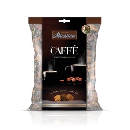 Maestro Massimo Center Filled Hard Pocket Coffee Candy, 3mg Caffeine per Candy, Individually Wrapped, Macchiato, Espresso, Cappuccino Flavored, 7.05 oz Bag - Variety Pack of 12