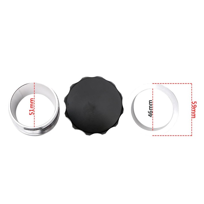 2" 51mm Universal Aluminum Alloy Weld Billet On Filler Neck
