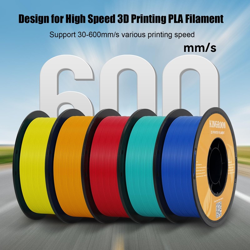 Kingroon 3D Printer Rapid PETG Filament 1.75mm,Dimensional Accuracy +/- 0.03