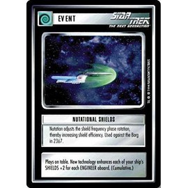 Decipher Star Trek CCG 1E Premier Limited (B Border) NUTATIONAL Shields 85U