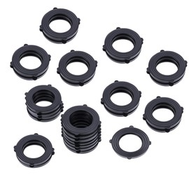 100Pcs Garden Hose Washer Rubber, Heavy Duty Rubber Washer Fit All Standard 3/4 Inch Garden Hose and Water Faucet Fittings (Black)