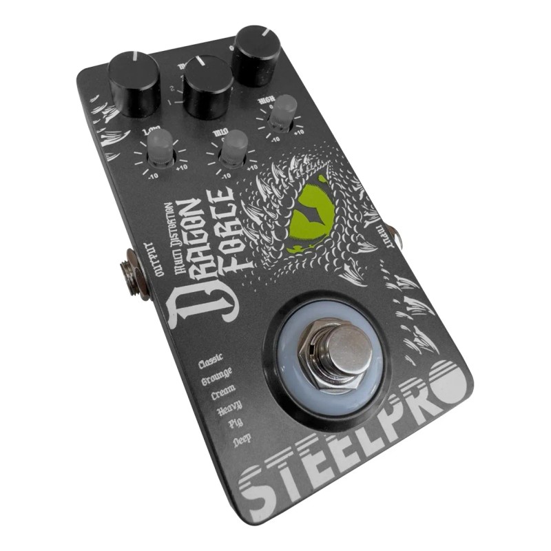 Pedal Para Guitarra Steelpro Dragon Force 6 Distorsión 9v Color