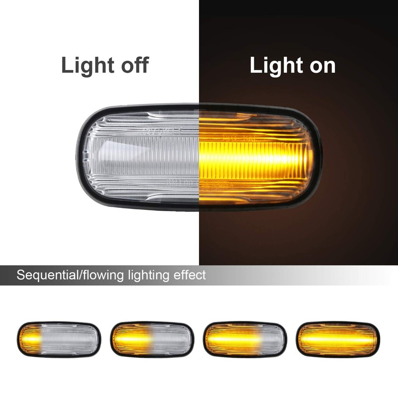 OZ-LAMPE LED Dynamic Side Indicator for Land Rover Discovery 2