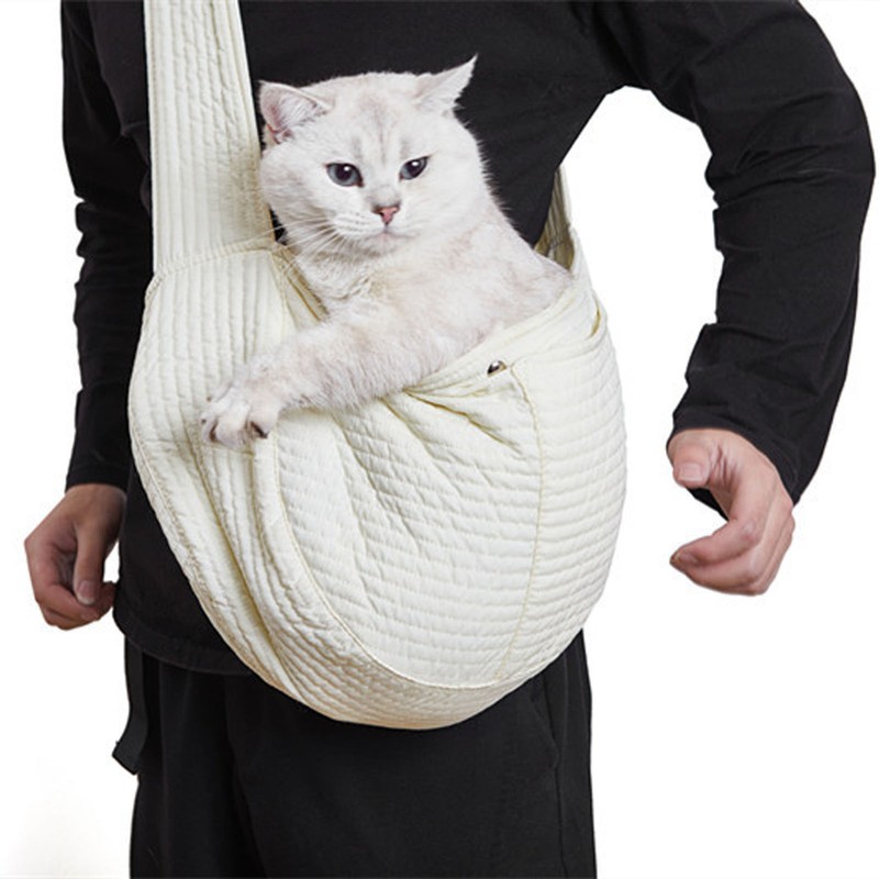 Dog Sling Carrier Portable Cat Carrier Bag with Widened Shoulder
