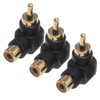 KAUMO RCA Plug Right Angle 90 Degree 90° 90° Gold