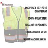 P5512 Class 2 High Visible Two Tone Reflective Strips Breathable