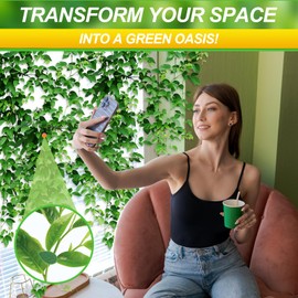 Ouligay Pack of 20 Wall Plant Clips, Plant Holder, Wall Trellis Holder, Invisible Climbing Plants Holder for Climbing Plants Attachment Plant Clips Plants Wall Mount