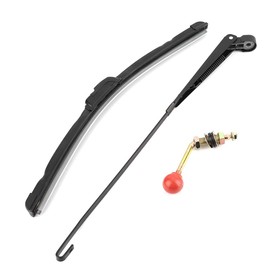Windscreen Wiper Wipers, UTV Manual Hand Operated Windshield Wiper Blade Universal Replacement Kit