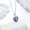 Collar De Plata 925 Titanic El Corazón Del Mar Azul