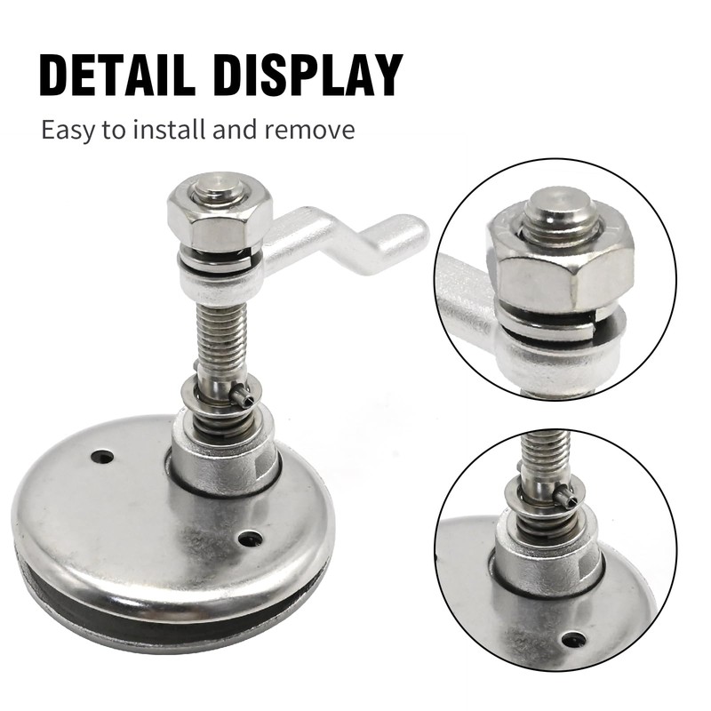 laffoonparts Boat Marine Cam Latch, 316 Stainless Steel Flush Pull