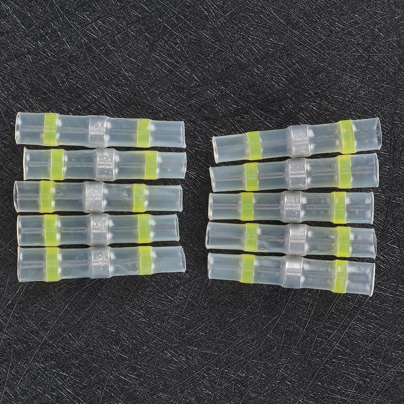 150Pcs Solder Seal Wire Connectors Heat Shrink Butt Connectors Waterproof