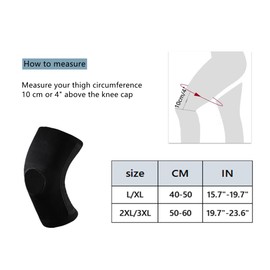 SOLO ACTFIT Knee Support Compressions, Orthopaedic Knee Support with Side Stabilisers, Breathable Knee Support for Sports, Football, Volleyball, Crossfit, Knee Pain Arthritis (One Pair, 2XL/3XL)