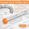 2 Pcs Tin Lead Free Rosin Core Solder Flux Wire