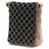 Men's Kimono Kato Shoten Shoulder Bag, Persimmon Shibuzome Inden Pattern,