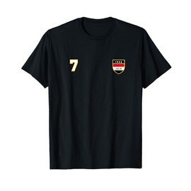 Iraq Number 7 Soccer Flag Football # seven Iraqi T-Shirt