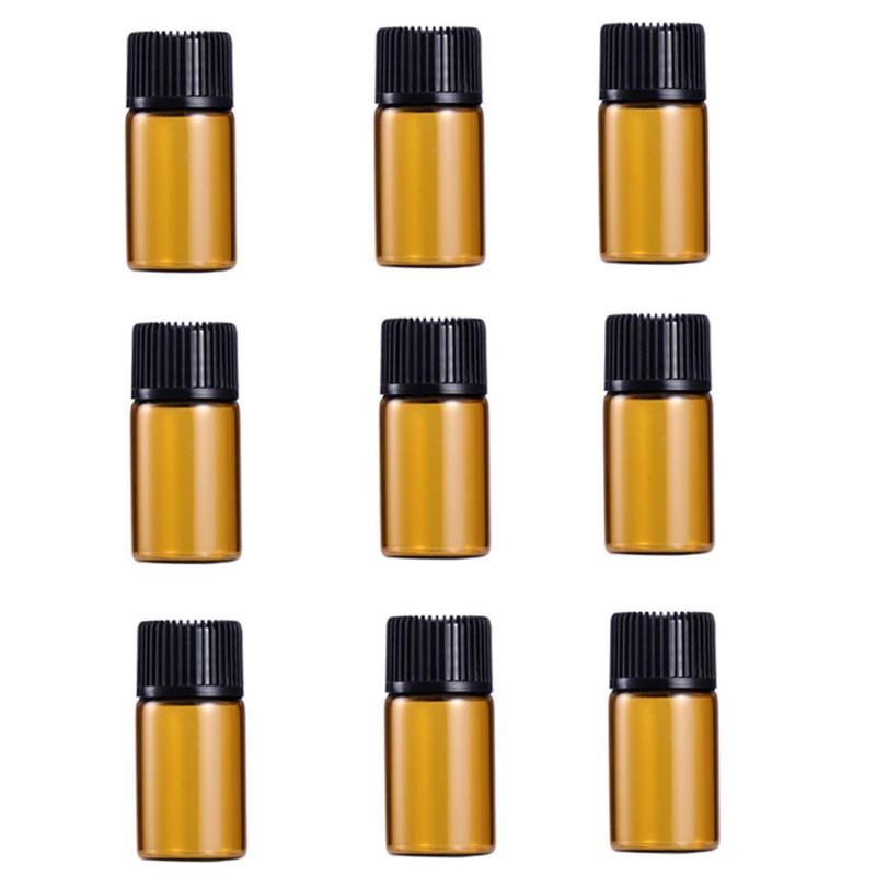 Ipetboom 9pc Mini Vial Bottles for Essential Oils Colognes and