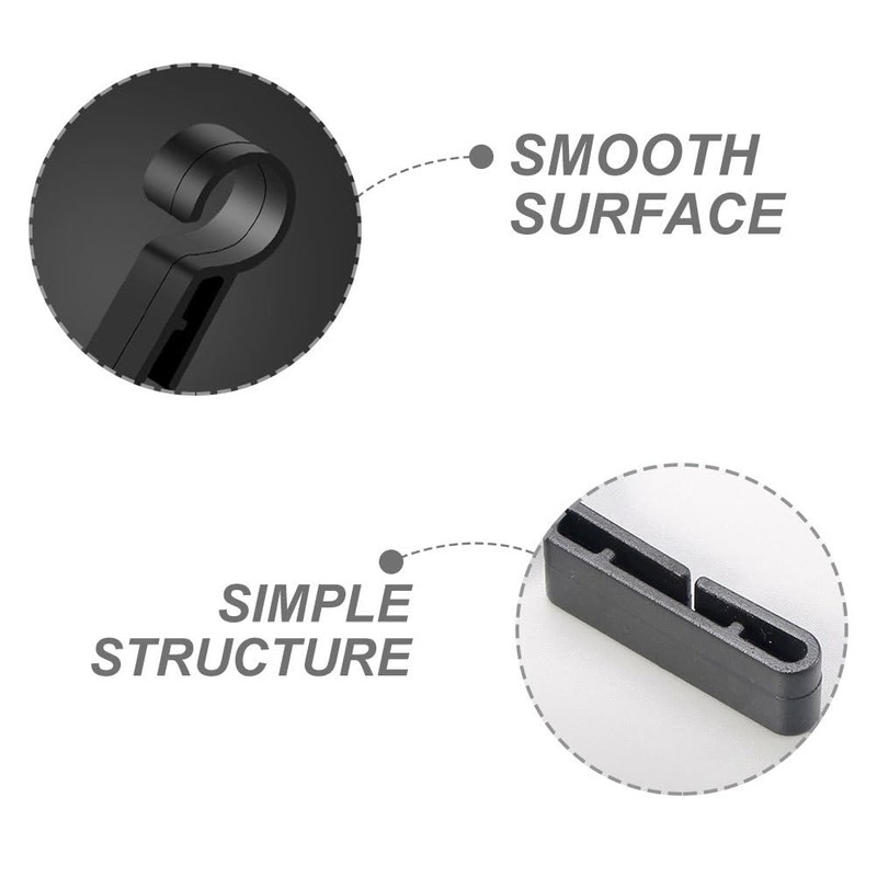 ULTECHNOVO 50 Helmet Clips for Hard Hat, Easily Mount Headlamp