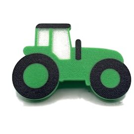 (2-Pack) Tractor Theme Children's Door knobs - Pull Handles for Wardrobe, Drawer & Dresser- Nursery, Playroom Bedroom Decor