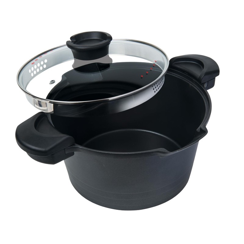 MasterPan 5 QT. Non-Stick Stock N’ Pasta Pot w/Locking Handles