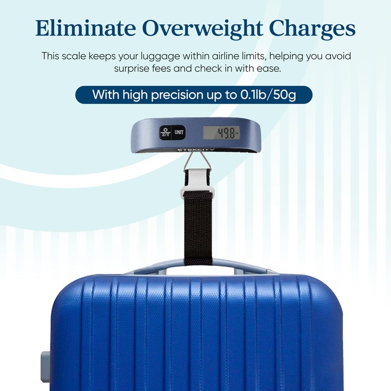 Etekcity Luggage Scale, Travel Essentials, Digital Suitcase Weight Scales for
