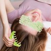 1 Jade Eye Mask and 1 Scraping Comb, Reusable Eye