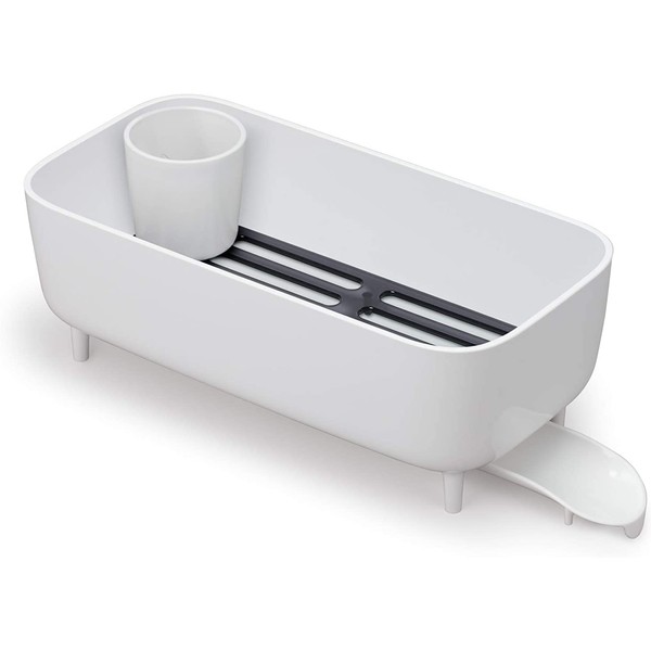 OHE Dish Drainer, White, Approx. Length 15.5 x Width 7.6 x Depth 5.5 inches (39.3 x 19.3 x 14 cm), Smart Home II Dish Rack DX Dish Rack Kitchen Sink Removable, Made in Japan