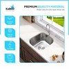 KABCO Single Bowl Undermount Stainless Steel Kitchen Sink, Rust Resistant