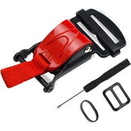 URLWALL Helmet Quick Release Buckle Replacement Kit, All Stainless Steel Ratcheted Helmets for Chin Strap Up to 1", Motorcycle Helmets Accessories, Compatible with Half, 3/4, Full Face Helmet