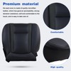Vorally Driver Side Bottom Replacement Perforated Leather Seat Cover Compatible