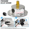 MEANLIN MEASURE 0~10Psi Liquid Filled Pressure Gauge Front Flange Panel