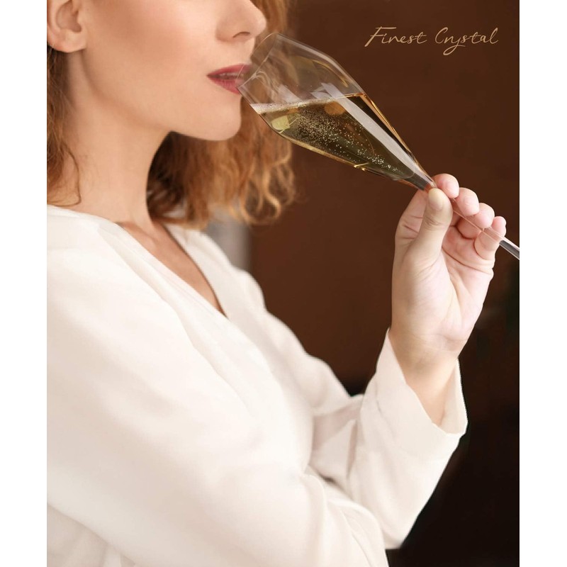 [morning plade] Champagne Glasses, Champagne, Wedding, Flutes, Artisans, Stylish, Crystal