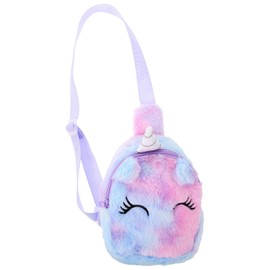 PACKOVE Unicorn Crossbody Purse Little Girl Purses Plush Unicorn Purse Cute Princess Handbags Shoulder Messenger Bag