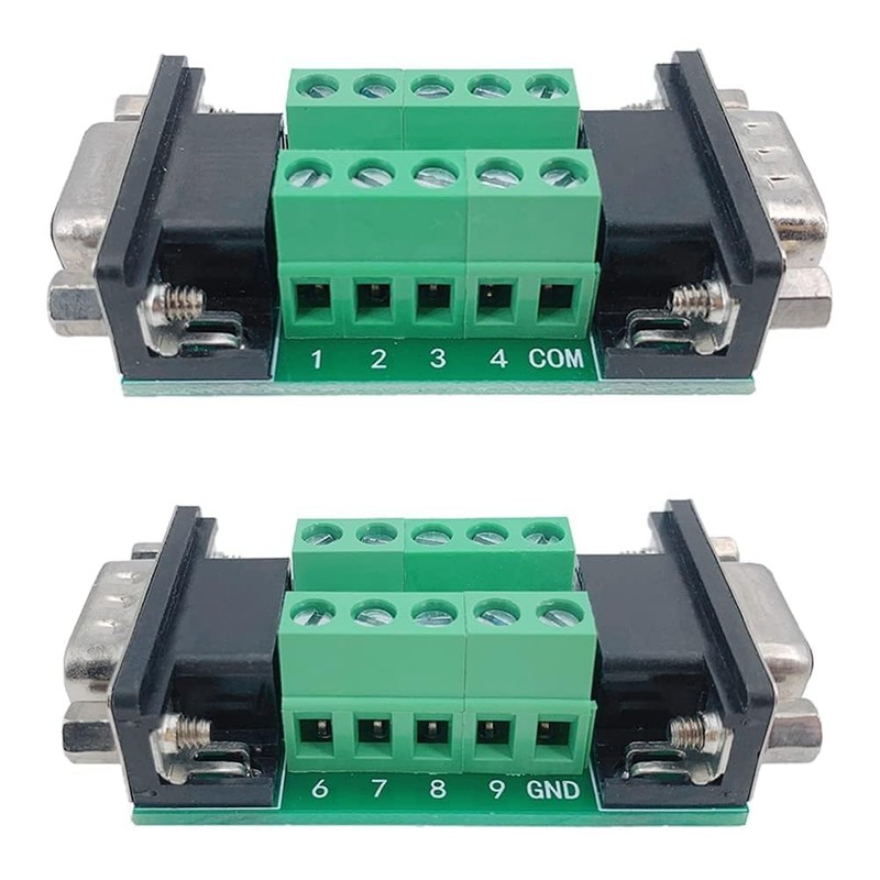 PENGLIN DB9 Male to Female Breakout Board Connector, RS232 D-SUB