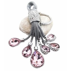 Crystal Keychain, Keyring (Pink)