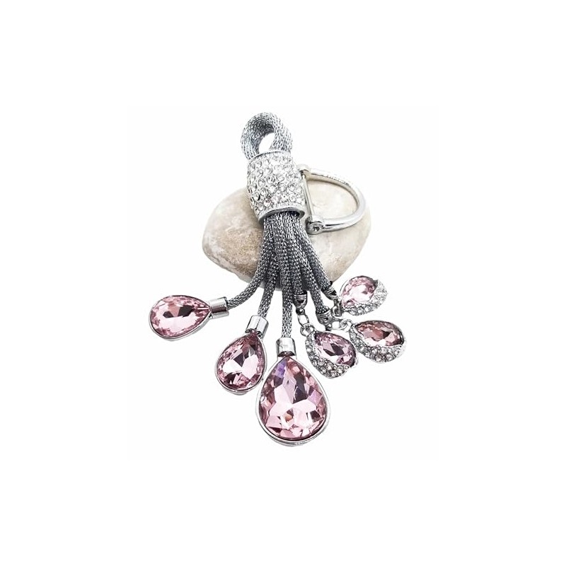 Crystal Keychain, Keyring (Pink)