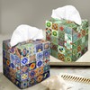 Tissue Box Cover Square Velvet Decorative Tissue Box Holder Cute