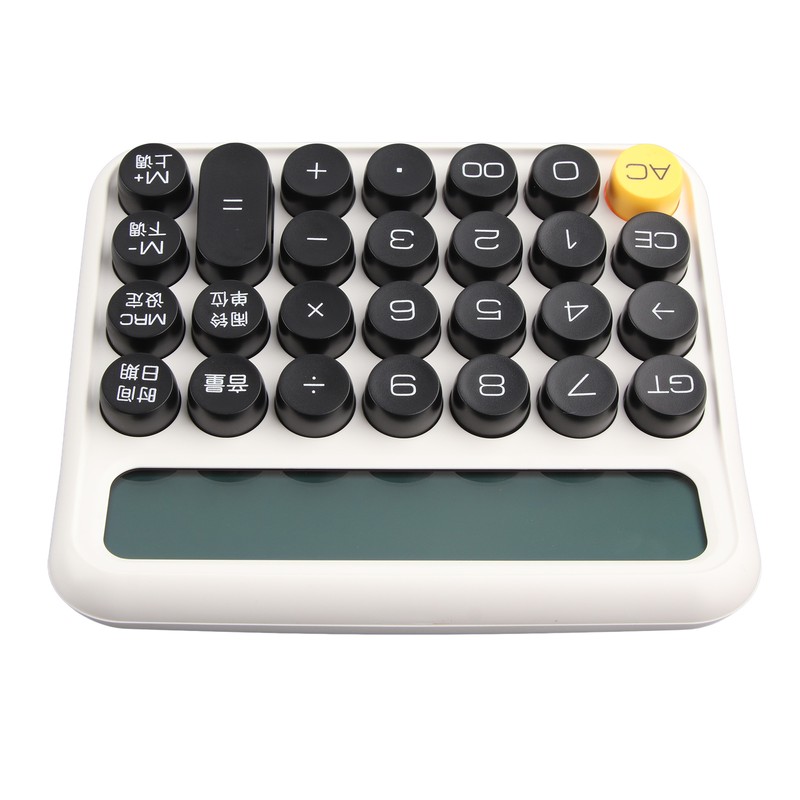 12 Digit Calculator Large LCD Display Big Button Standard Mechanical