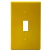 ENBRIGHTCO Toggle Light Switch Wall Plate Cover, 1-Gang, Yellow,Polycarbonate,Standard Size